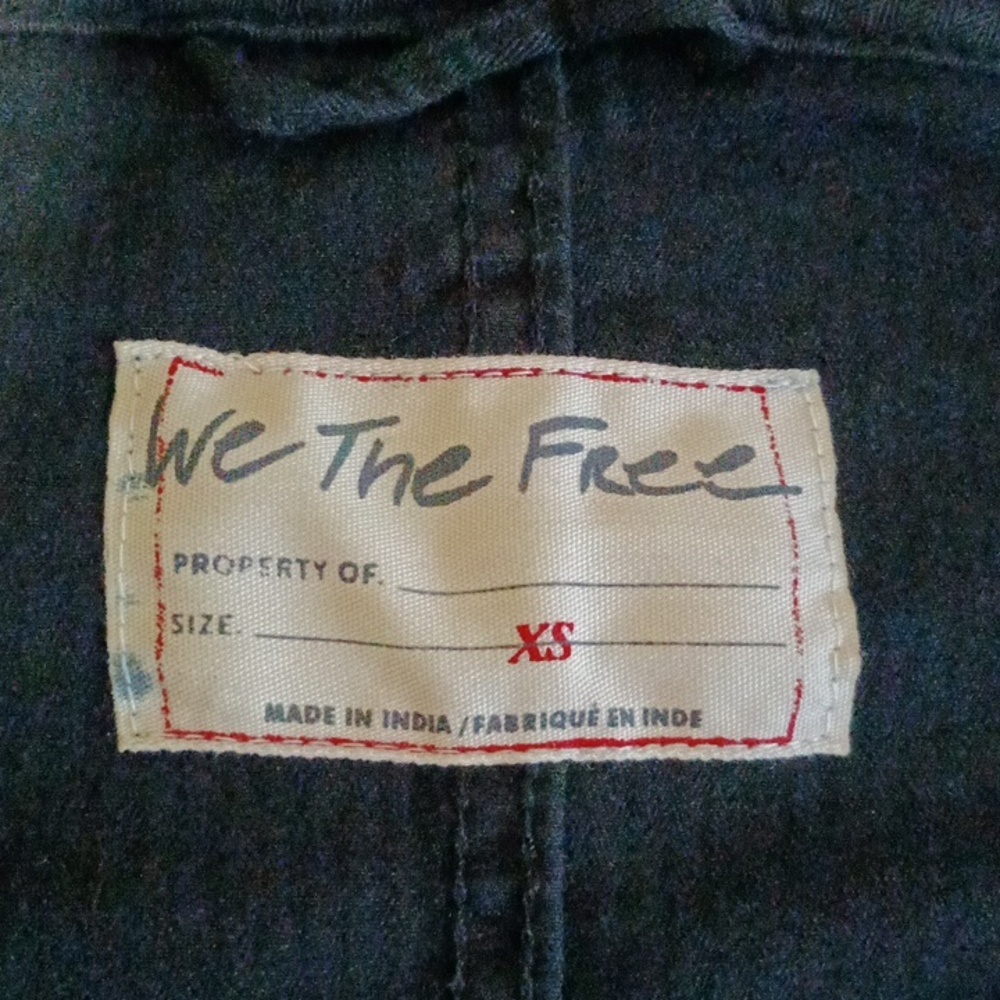 Free People | We The Free Marlie Washed Black Utility Jacket - Picture 3 of 7